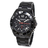 Coach Kent Chronograph Black Dial Black Steel Strap Watch for Men - 14602554 Authentic Buy Shop Now