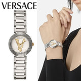 Versace Virtus Quartz White Dial Silver Steel Strap Watch For Women - VET300621 Authentic Buy Shop Now