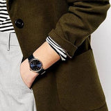 Marc Jacobs Baker Navy Blue Dial Navy Blue Leather Strap Watch for Women - MBM1329 Authentic Buy Shop Now