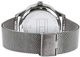 Tommy Hilfiger Spencer Skeleton Black Dial Silver Mesh Bracelet Watch for Men - 1791643 Authentic Buy Shop Now