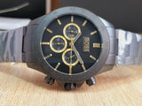 Hugo Boss Ikon Black Dial Black Steel Strap Watch for Men - 1513278 Authentic Buy Shop Now