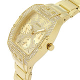 Guess Raven Diamonds Gold Dial Gold Steel Strap Watch for Women - GW0104L2 Authentic Buy Shop Now