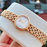 Tissot T Lady Lovely Silver Dial Rose Gold Steel Strap Watch For Women - T058.009.33.031.01 Authentic Buy Shop Now