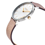 Coach Perry White Dial Beige Leather Strap Watch for Women - 14503157 Authentic Buy Shop Now