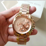 Michael Kors Bradshaw Gold Dial Two Tone Steel Strap Watch for Women - MK6359 Authentic Buy Shop Now