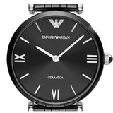 Emporio Armani Ceramica Black Dial Black Ceramic Strap Watch For Women - AR1487 Authentic Buy Shop Now
