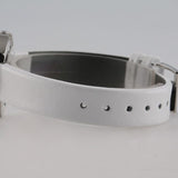 Calvin Klein Firm Silver Dial White Leather Strap Watch for Women - K3N231L6 Authentic Buy Shop Now