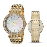 Michael Kors Darci Mother of Pearl Dial Gold Steel Strap Watch for Women - MK3219 Authentic Buy Shop Now