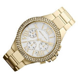 Michael Kors Camille Silver Diamonds Dial Gold Steel Strap Watch for Women - MK5756 Authentic Buy Shop Now
