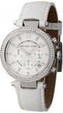 Michael Kors Parker White Dial White Leather Strap Watch for Women - MK2277 Authentic Buy Shop Now