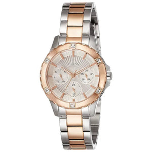 Guess Mist Quartz Silver Dial Two Tone Steel Strap Watch For Women - W0443L4 Authentic Buy Shop Now