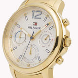 Tommy Hilfiger Claudia White Dial Gold Steel Strap Watch for Women - 1781742 Authentic Buy Shop Now