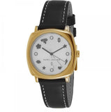 Marc Jacobs Mandy White Dial Black Leather Strap Watch for Women - MJ1564 Authentic Buy Shop Now