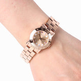 Marc Jacobs Amy Rose Gold Dial Rose Gold Steel Strap Watch for Women - MBM3219 Authentic Buy Shop Now