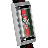 Gucci G Frame Quartz Green & Red Mother of Pearl Dial Multicolor Leather Strap Watch For Women - YA147408 Authentic Buy Shop Now