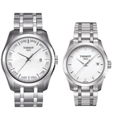 Tissot T Trend Couturier White Dial Silver Steel Strap Watch For Women - T035.210.11.011.00 Authentic Buy Shop Now