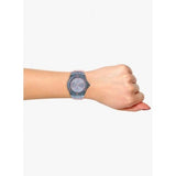 Guess Limelight Blue Dial Pink Rubber Strap Watch For Women - W0775L5 Authentic Buy Shop Now