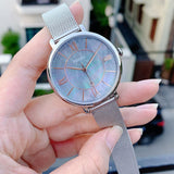 Fossil Jacqueline Mother of Pearl Blue Dial Silver Mesh Strap Watch for Women - ES4322 Authentic Buy Shop Now
