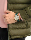Emporio Armani Renato Chronograph Silver Dial Green Leather Strap Watch For Men - AR11233 Authentic Buy Shop Now