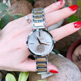 Michael Kors Silver Dial Two Tone Steel Strap Watch for Women - MK3679 Authentic Buy Shop Now