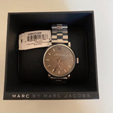 Marc Jacobs Baker Brown Dial Silver Steel Strap Watch For Women - MBM3329 Authentic Buy Shop Now