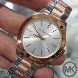 Michael Kors Runway White Dial Two Tone Stainless Steel Strp Watch for Women - MK3204A Authentic Buy Shop Now