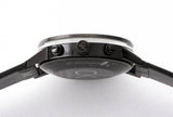 Calvin Klein Post Minimal Chronograph Black Dial Black Leather Strap Watch for Men - K7627401 Authentic Buy Shop Now