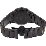 Emporio Armani Giovanni Chronograph Black Dial Black Steel Strap Watch For Men - AR11349 Authentic Buy Shop Now
