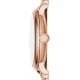 Marc Jacobs Baker Dexter White Dial Rose Gold Steel Strap Watch for Women - MBM3443 Authentic Buy Shop Now