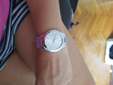 Michael Kors Slim Runway Silver Dial Silver Stainless Steel Strap Watch for Women - MK3178 Authentic Buy Shop Now