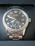 Hugo Boss Legacy Black Dial Silver Steel Strap Watch for Men - 1513671 Authentic Buy Shop Now