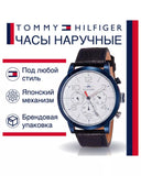 Tommy Hilfiger Jake Multi Function Quartz White Dial Black Leather Strap Watch for Men - 1791235 Authentic Buy Shop Now