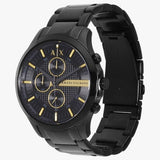 Armani Exchange Hampton Chronograph Black Dial Black Steel Strap Watch For Men - AX2164 Authentic Buy Shop Now