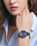 Fossil Jacqueline Blue Dial Blue Steel Strap Watch for Women - ES4094 Authentic Buy Shop Now