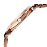Emporio Armani Gianni T-Bar Crystals Silver Dial Rose Gold Steel Strap Watch For Women - AR11446 Authentic Buy Shop Now