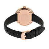 Emporio Armani Rosa Two Hand Black Dial Black Leather Strap Watch For Women - AR11493 Authentic Buy Shop Now