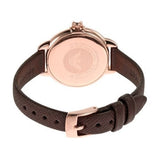 Emporio Armani Mia Moonphase Silver Dial Brown Leather Strap Watch For Women - AR11568 Authentic Buy Shop Now