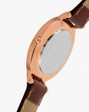 Daniel Wellington Classic Petite St Mawes Black Dial Brown Leather Strap Watch For Women - DW00100225 Authentic Buy Shop Now