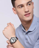 Guess Legacy White Dial Black Rubber Strap Watch For Men - W1049G3 Authentic Buy Shop Now