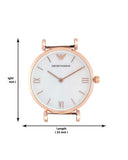 Emporio Armani Gianni Mother of Pearl Dial Two Tone Steel Strap Watch For Women - AR1764 Authentic Buy Shop Now