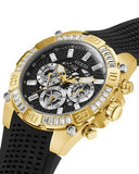Guess Trophy Multifunction Black Dial Black Rubber Strap Watch for Men - GW0333G2 Authentic Buy Shop Now