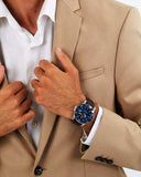 Maserati Competizione Analog Blue Dial Brown Leather Strap Watch for Men - R8851100004 Authentic Buy Shop Now
