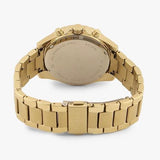 Michael Kors Slim Runway Chronograph Gold Dial Gold Steel Strap Watch For Men - MK8909 Authentic Buy Shop Now