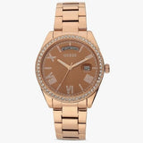 Guess Luna Diamonds Rose Gold Dial Rose Gold Steel Strap Watch for Women - GW0307L3 Authentic Buy Shop Now
