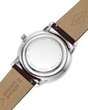 Fossil Neutra Minimalist Moonphase Silver Dial Brown Leather Strap Watch for Men - FS5905 Authentic Buy Shop Now