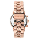Michael Kors Ritz Chronograph Rose Gold Dial Rose Gold Steel Strap Watch For Women - MK7223 Authentic Buy Shop Now