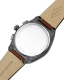 Fossil Everett Chronograph Grey Dial Brown Leather Strap Watch for Men - FS5799 Authentic Buy Shop Now