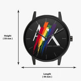 Armani Exchange Cayde Analog Black Dial Black Leather Strap Watch For Men - AX7120 Authentic Buy Shop Now