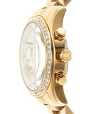 Michael Kors Lexington Mother of Pearl White Dial Gold Steel Strap Watch For Women - MK7241 Authentic Buy Shop Now