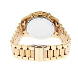 Michael Kors Ritz Chronograph Gold Dial Gold Steel Strap Watch For Women - MK6484 Authentic Buy Shop Now